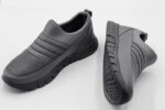aqua füme erkek slip on ayakkabı
