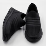aqua siyah siyah erkek slip on ayakkabı